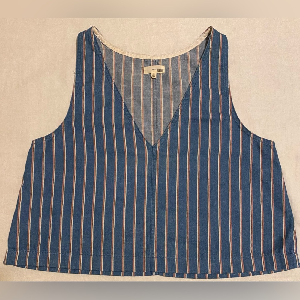 Wilfred Free Denim Stripped Tank